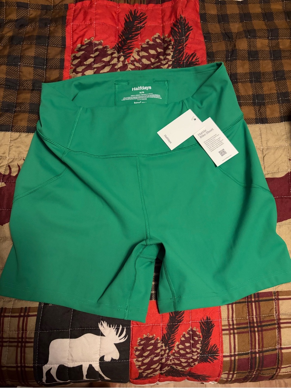 Women's Halfdays Green Bike Shorts XL